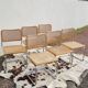 Set of 6 B32 chairs Marcel Breuer Italy design -1970s