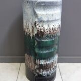 Green and white floor vase by Dumler & Breiden 1970s