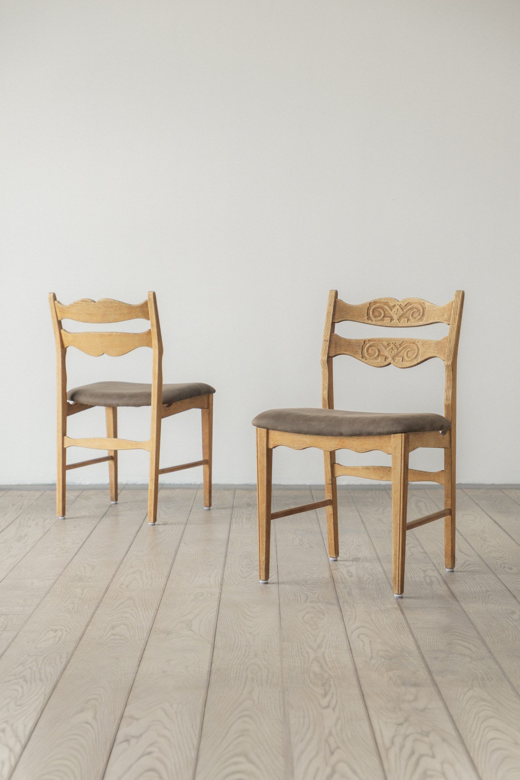 Henning Kjærnulf, solid oak, dining chair (set of six)