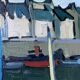 HST painting "Port of Cherbourg" Marine Normandy / Brittany by Robert Leboucher