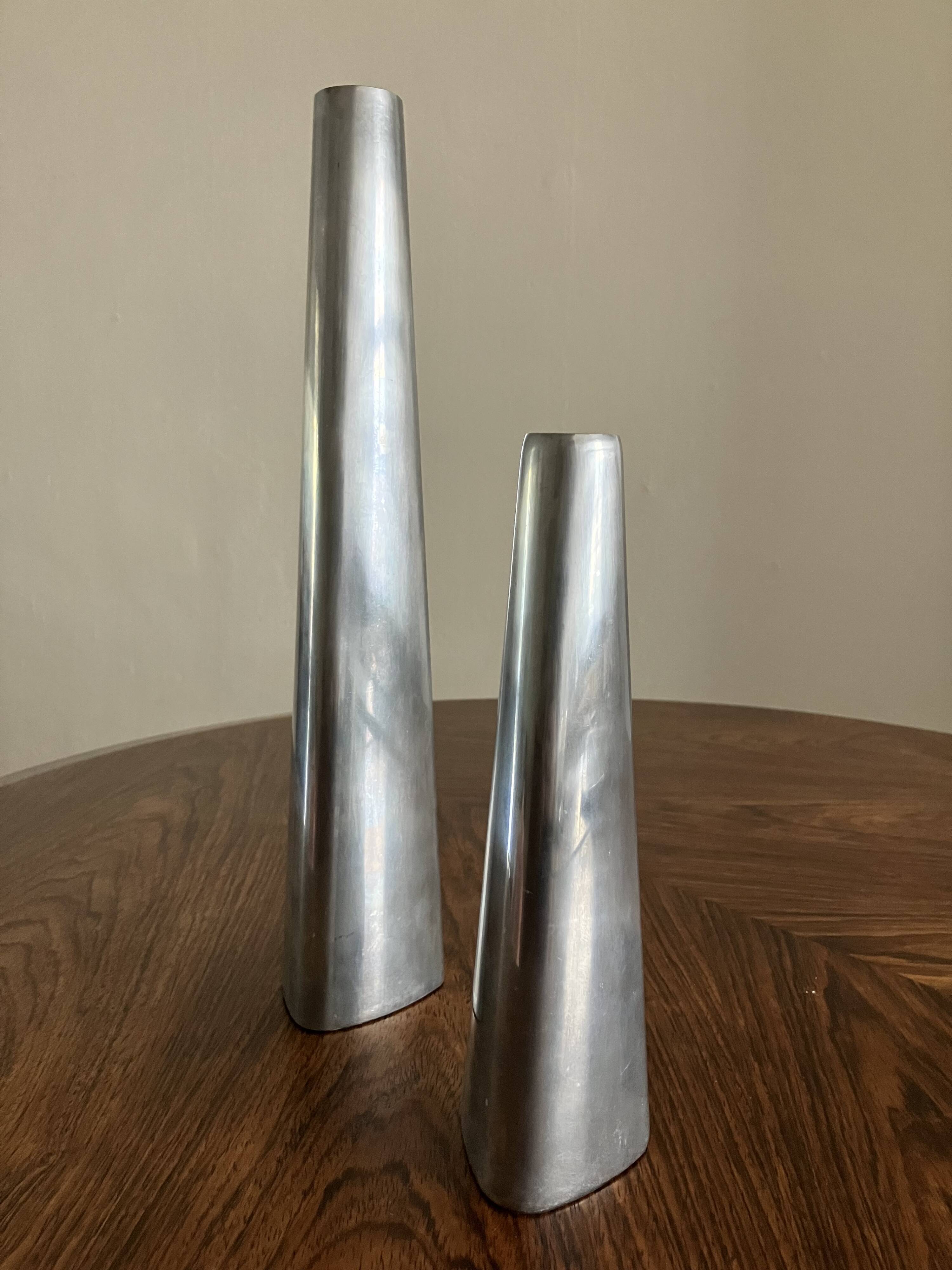 A pair of Ikea Rënos candlesticks, vintage 1980