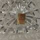 Lot of 2 crystal ashtrays transparent heart shape