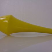 Yellow Teardrop Glass Ceiling Lamp from Holmegaard, Denmark, 1960s