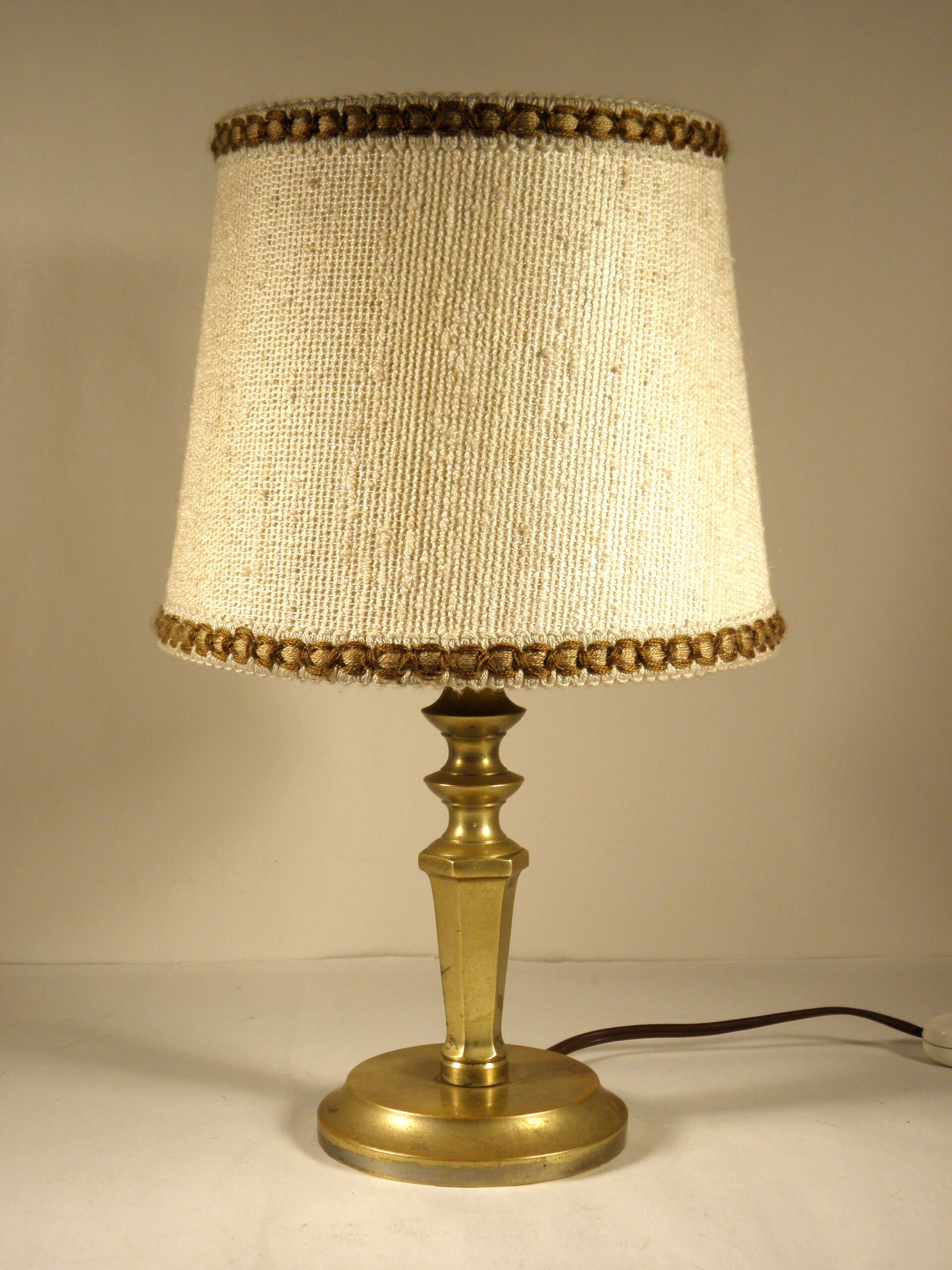 Brass table lamp