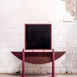 Console avec miroir postmoderne par Saporiti Italia, années 80