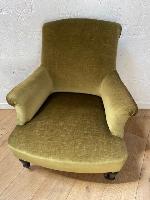 Velvet armchair