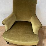 Velvet armchair