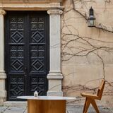 Wavewoo coffee table with stone top
