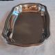 Rectangular scalloped service platter in stainless steel – Jean Couzon Silversmith