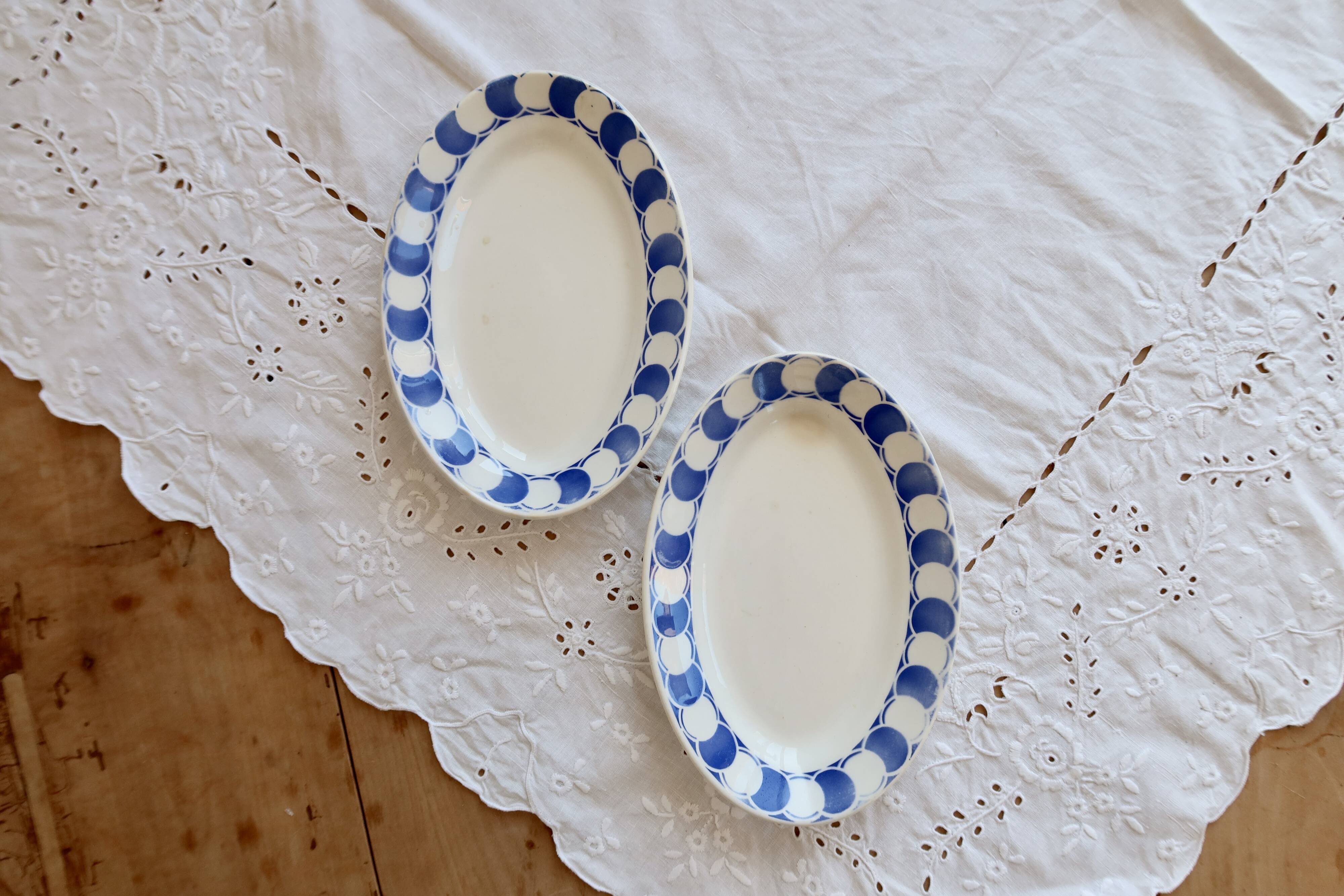 Raviers vintage faïence Sarreguemines Digoin modèle Dorothy