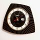 Asymmetrical wall clock 1960 Bayard formica