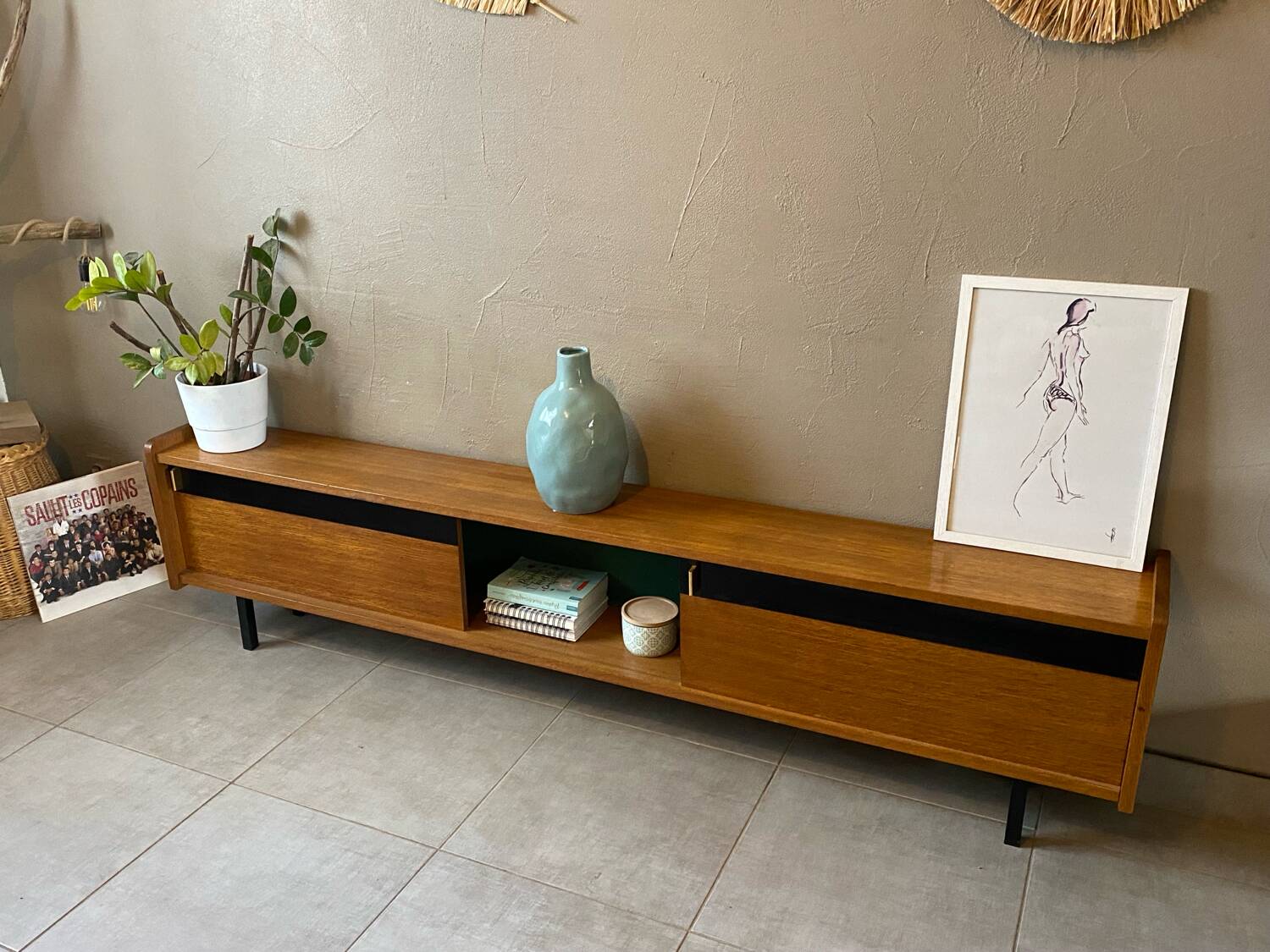 Vintage Maurice Pré attribution sideboard (shallow)