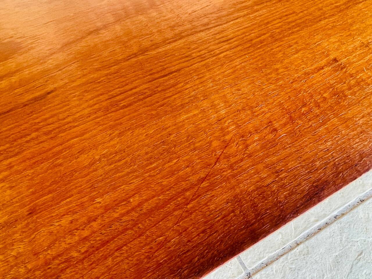 Teak coffee table in Scandinavian style, circa 1960s.