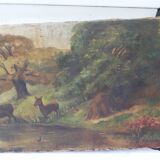 Oil on the Web signed M.HEBERT 1908
