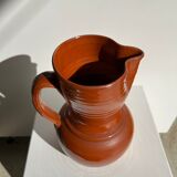 Two-tone brown ceramic wine pitcher H: 24cm