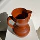 Two-tone brown ceramic wine pitcher H: 24cm