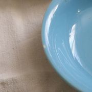 Set de 4 assiettes calottes / creuses en céramique, BOCH, vintage