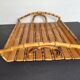 Vintage rattan tray