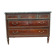 Commode style Lois XVI in mahogany Top of veined gray marble XIX century