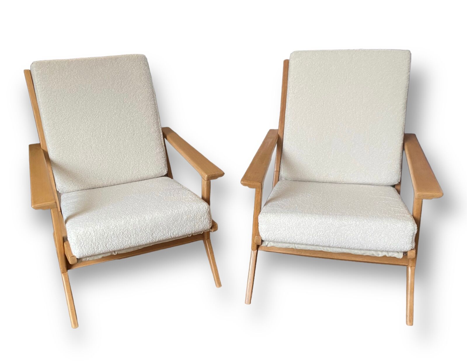 Paire fauteuils scandinave