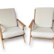 Paire fauteuils scandinave