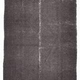 4x7 Soft Pastel Brown Wool Moroccan Rug, 128x211Cm