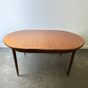 G Plan Fresco Mid Century Teak Extending Oval Dining Table Late 1960s 1970s
