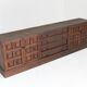 Vintage Brutalist Sideboard solid wood , Spain 1970s