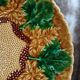 Plat rond vintage en majolique