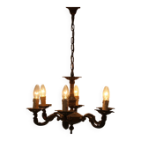 1930s Large Art Deco Candlestick, Czechoslovakia