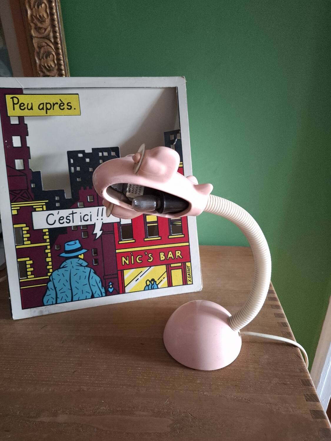 Ceramic airplane lamp