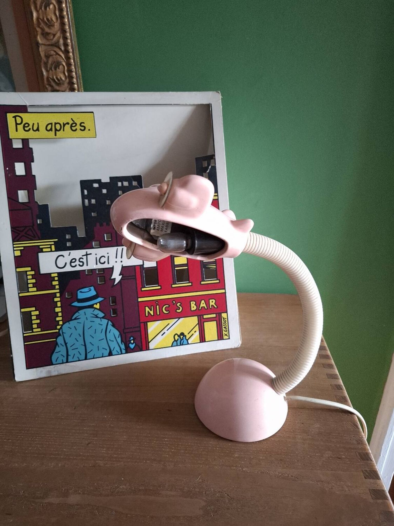 Ceramic airplane lamp