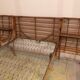 With integrated nightstands vintage rattan bed