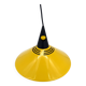 Vintage yellow and black lacquered metal pendant light