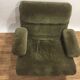 Fauteuil années 60 velours vert