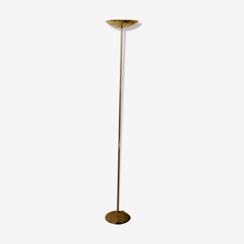 Halogen floor lamp brass gold egoluce italy