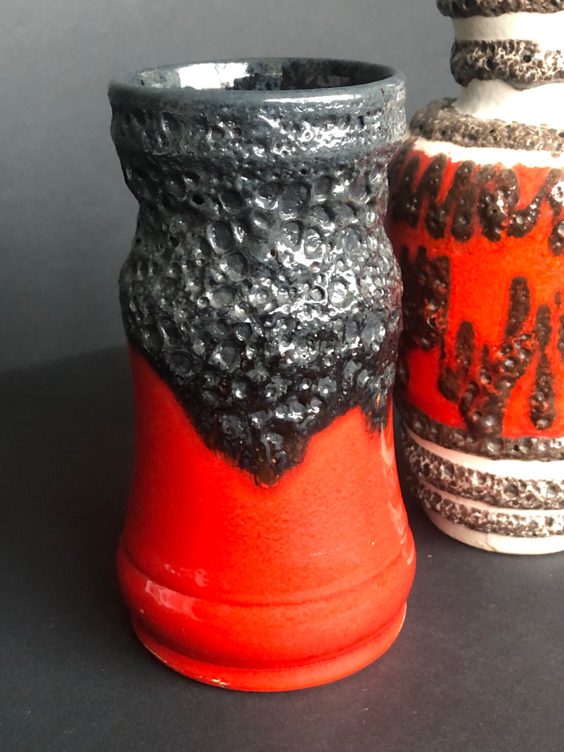 West Germany vintage vase set