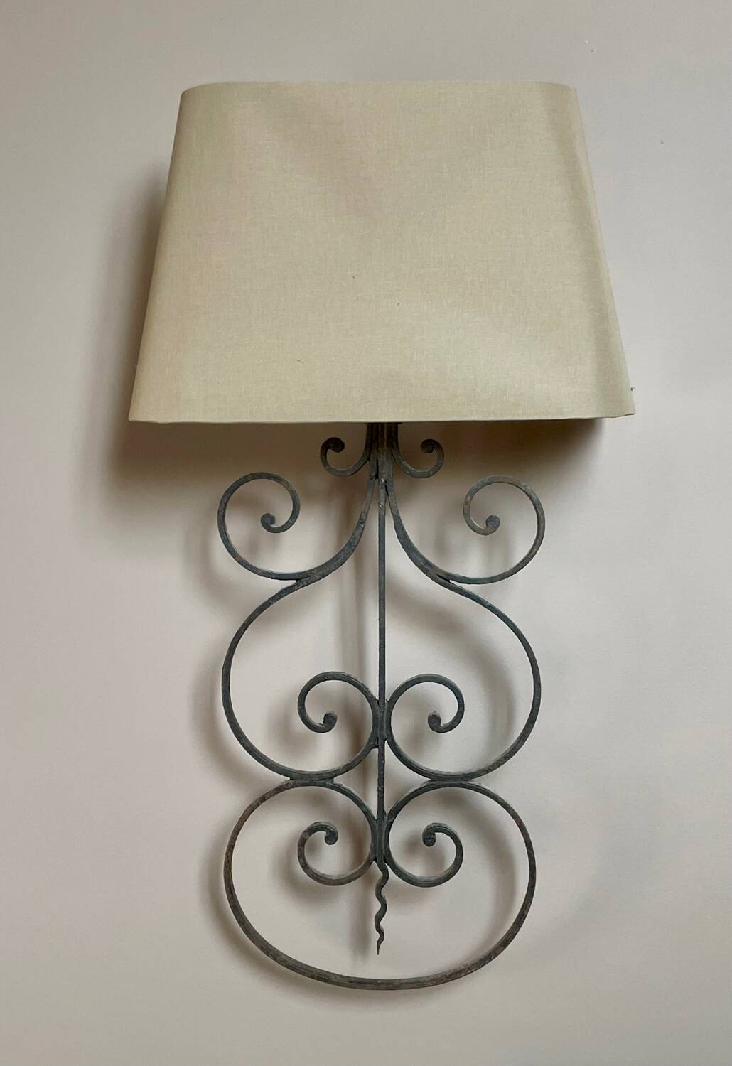 Wrought iron wall light
