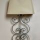 Wrought iron wall light
