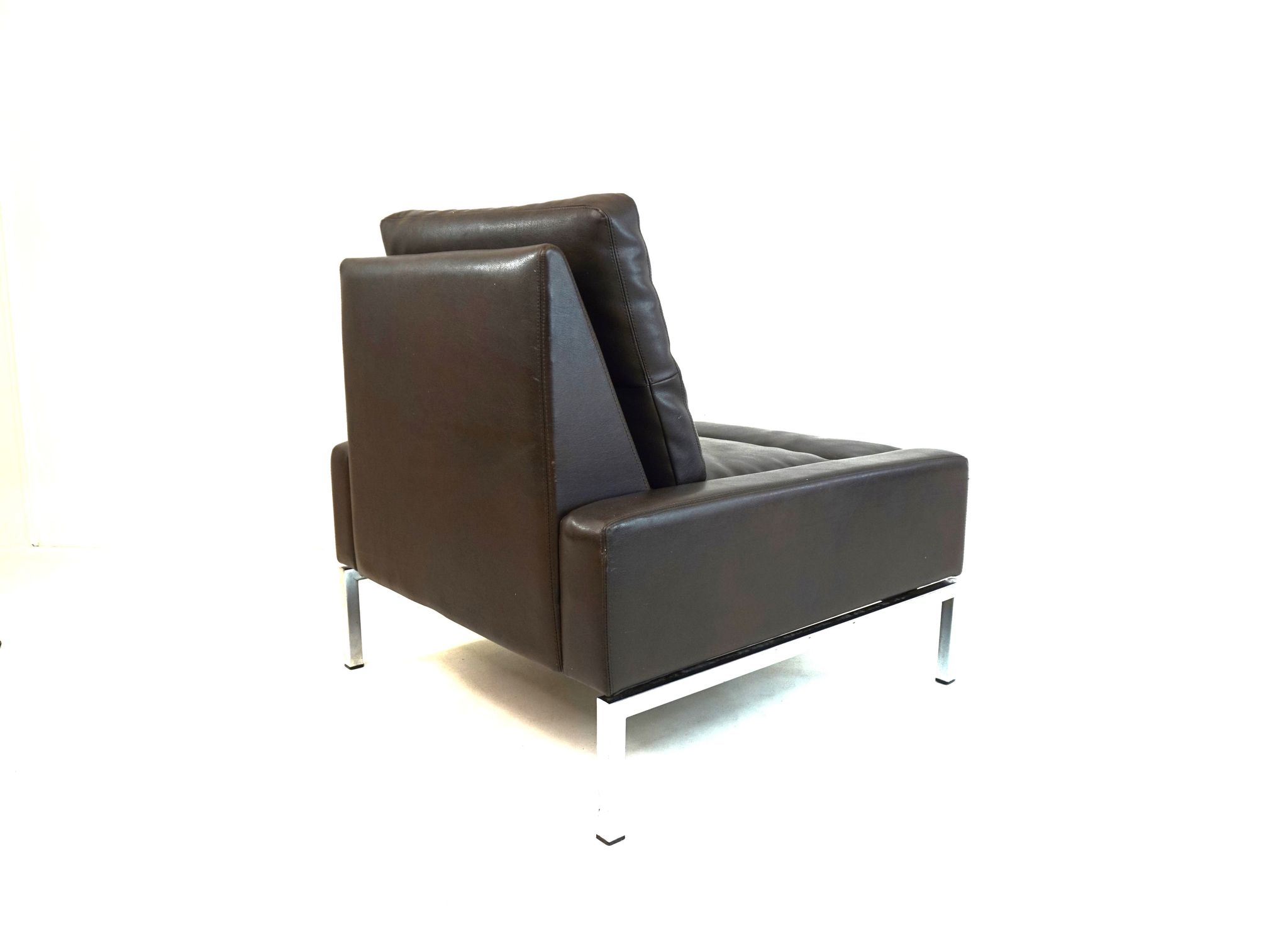 Fauteuil en cuir Wilkhahn Série 800 par Hans Peter Piel
