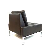 Fauteuil en cuir Wilkhahn Série 800 par Hans Peter Piel