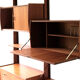 Free standing teak wall unit by Torbjorn Afdal for Bruksbo Tyristrand, 2 Modules, Norway 1960's