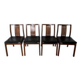 4 chairs by Jacques Hauville