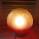 Bedside ball lamp in glass