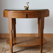 Walnut Art Deco side table 1930