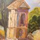 Regionalism Provence Painting Oil on canvas Oratory Sheep dated and signed