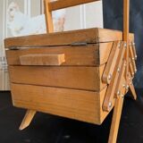 Worker drink sewing Scandinavian feet compass