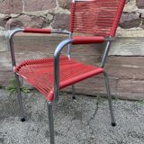 Pair of scoubidou armchairs