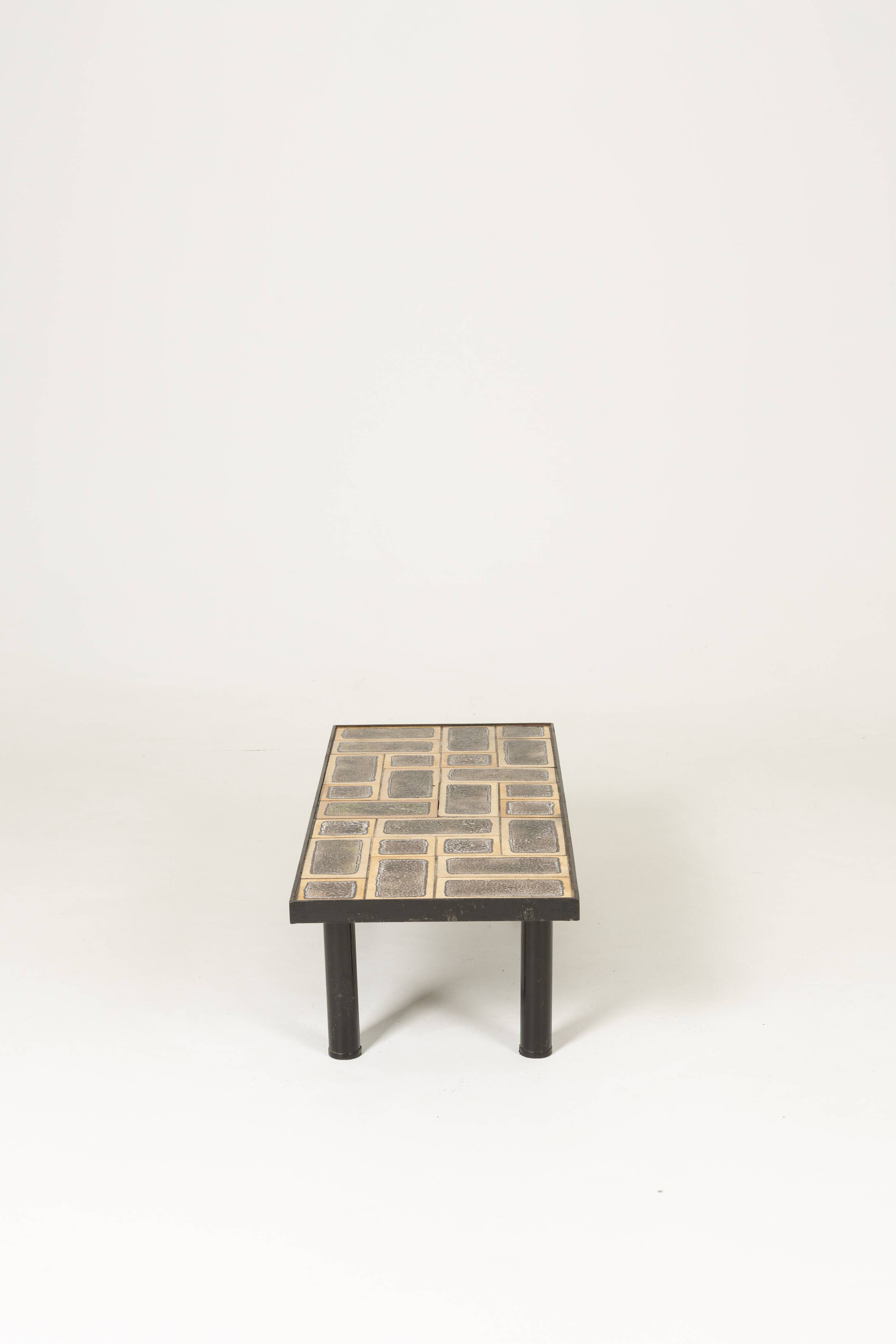 Table basse céramique vintage