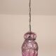Plum colour Venetian Lantern, Seguso Murano Glass, Italy, 1950s